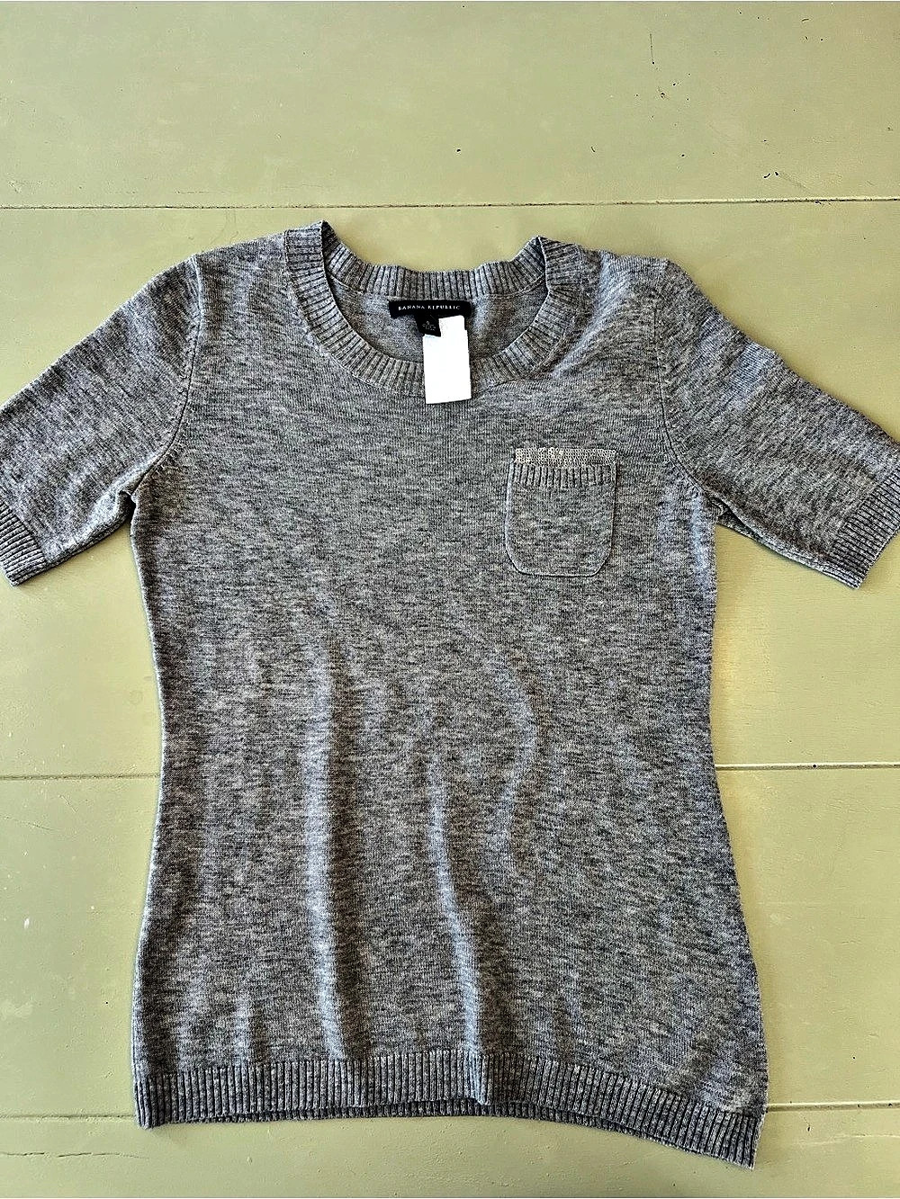Banana Republic Gray Short Sleeve Tunic